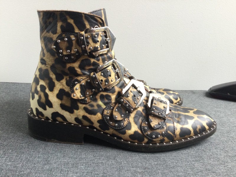 GIVENCHY studded ankle boots — leopard print leather — size 38 EU — RRP US$1450 Carousel 2