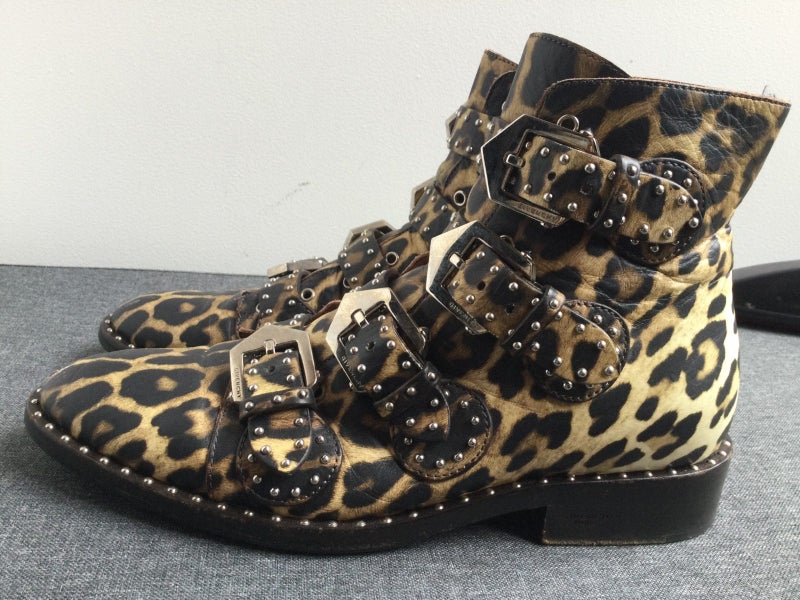 GIVENCHY studded ankle boots — leopard print leather — size 38 EU — RRP US$1450 Carousel 1