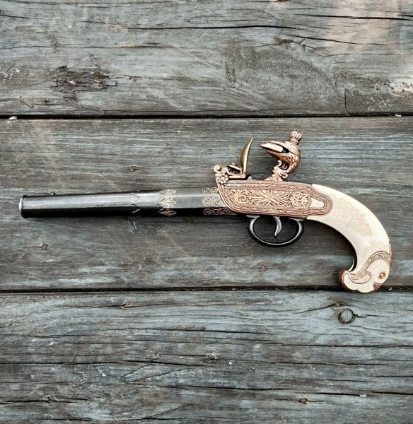 DENIX REPLICA - Russian Flintock Pistol [17226] Carousel 1