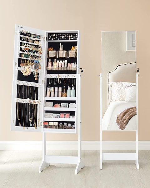 Jewellery Cabinet - White Carousel 9