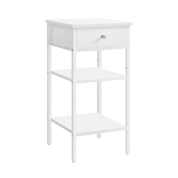 Tall Bedside Table - White Carousel 1