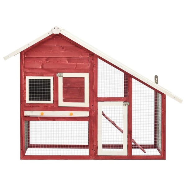 Rabbit Hutch Red and White Solid Firwood Oibnio Carousel 11