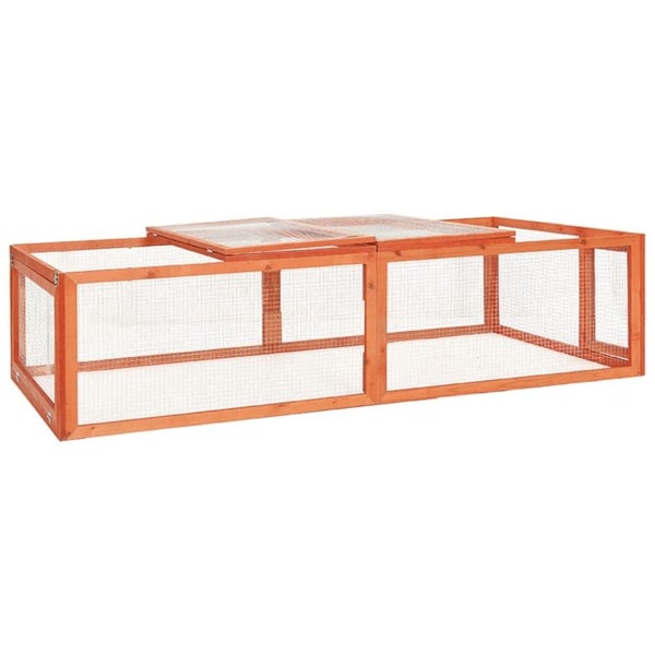 Rabbit Hutch 183x90x46.5 Cm Solid Firwood Oibnii Carousel 1