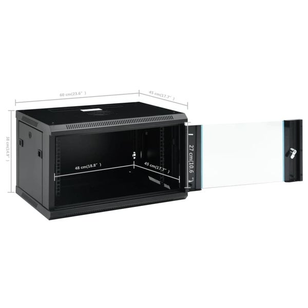 6u Wall Mounted Network Cabinet 19' Ip20 600x450x375 Mm Tbolp Carousel 2