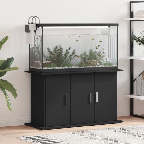Aquarium Stand Black 101x41x58 Cm Engineered Wood Nttltx Carousel 1