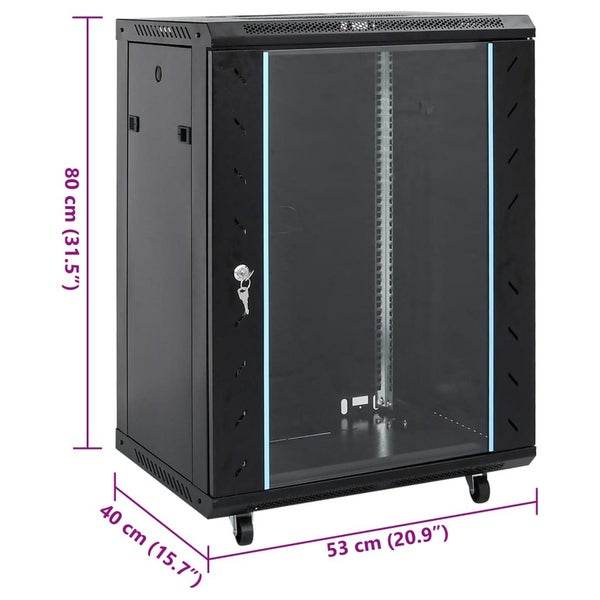 15U Network Cabinet 19 Ip20 Black 53X40X80 Cm Ttbilxk Carousel 2