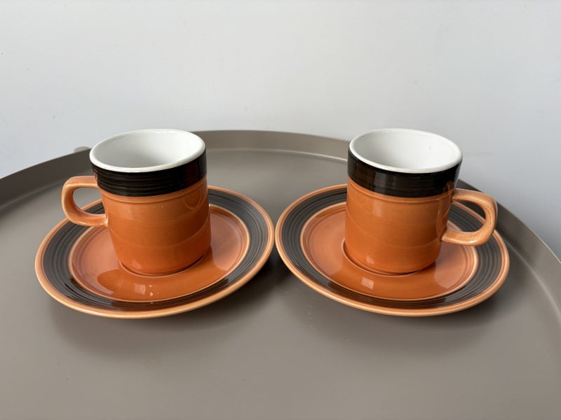 Mikasa Terra Stone 2 Mugs and Saucers Carousel 1