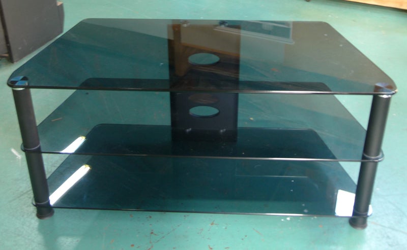 3-SHELF GLASS TV CABINET Carousel 1