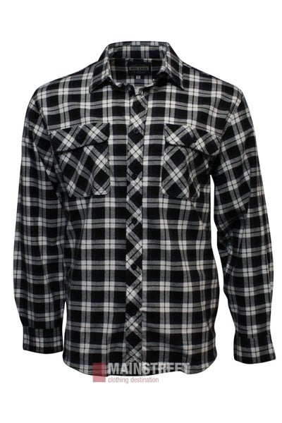 Milton Open Front Flannelette Shirt Carousel 1