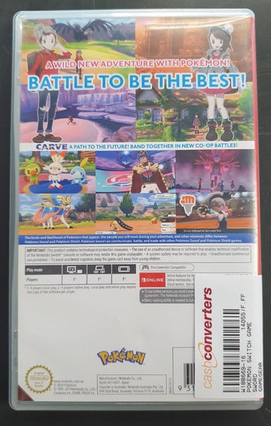 Pokemon Sword Nintendo Switch Game Carousel 3