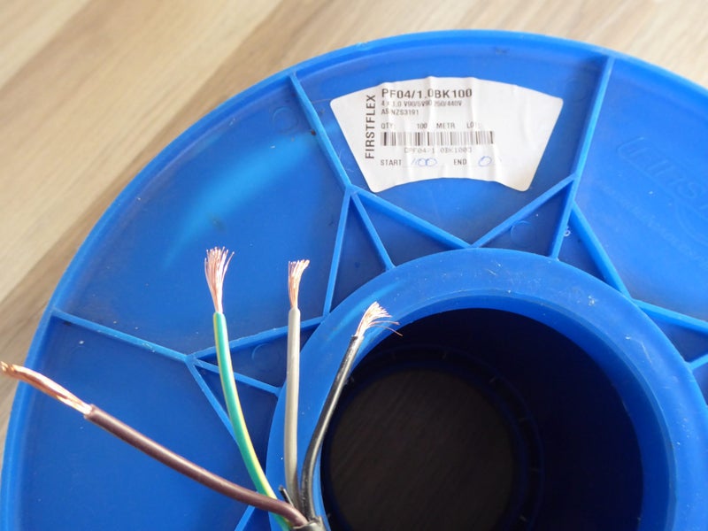 4-CORE 1mm CABLE, 230/440V Rating; QUANTITY 36 Metres Carousel 1