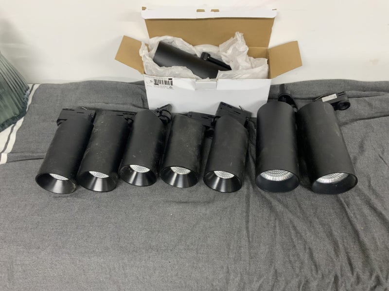 13 x NOVARA.3000K BLACK ADJUSTABLE LED TRACK SPOTLIGHT Carousel 1