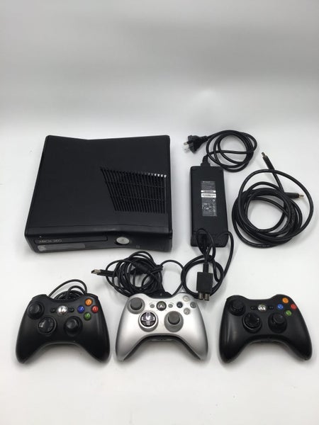 * 250GB Slim Xbox 360 Console w/ 3 Controllers & Cables! * Carousel 1