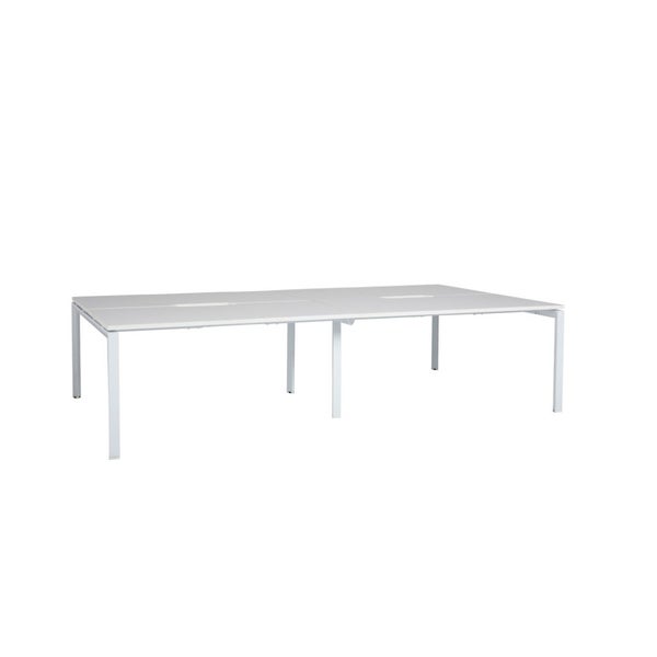 Mobel Novah 4-User Double-Sided Shared Desk Carousel 1