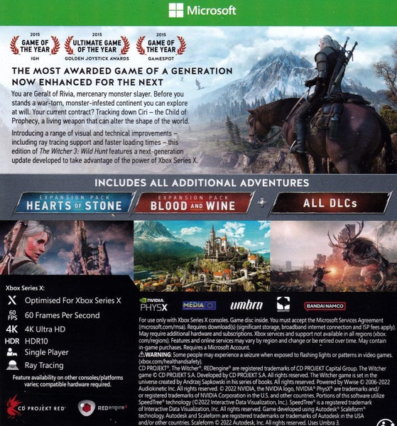 Witcher 3 Wild Hunt Complete Edition Xbox Series X62863851417219111