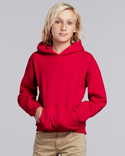 Gildan Heavy Blend Youth Hooded Sweatshirt, Plain Hooded (large) Carousel 2