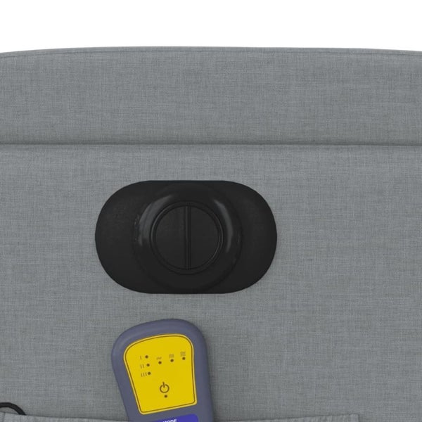 Electric Massage Recliner Chair Light Grey Fabric Txbppxb Carousel 2