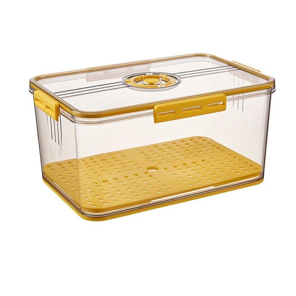 Yellow 15CM Airtight Bread Box for Kitchen Counter Bread Keeper with Lid Storage Carousel 5