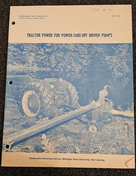 Tractor Power for Power Take Off Driven Pumps Brochure Carousel 1