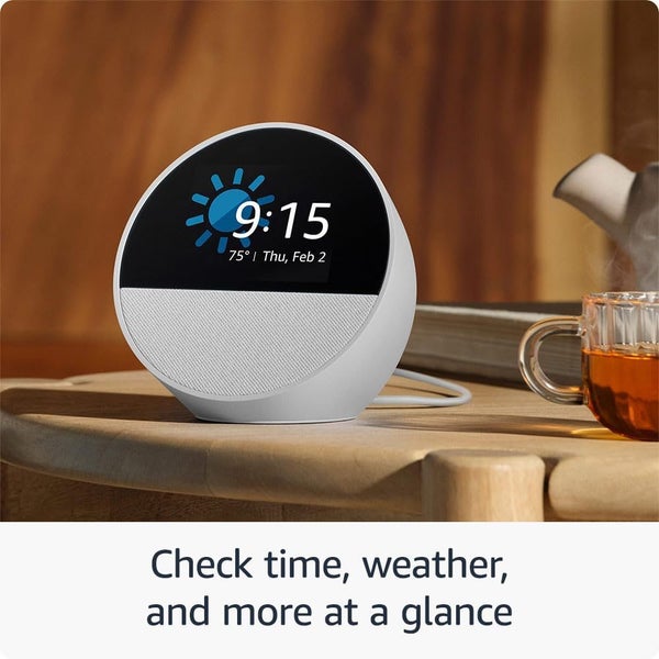 All-new Amazon Echo Spot Alexa Smart Hub - Blue Carousel 7