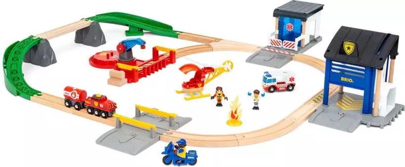 BRIO Rescue Team Train Set, 44pcs Carousel 1