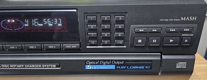 Technics SL-PD6 5 x Disc CD Player With Optical Output Carousel 8