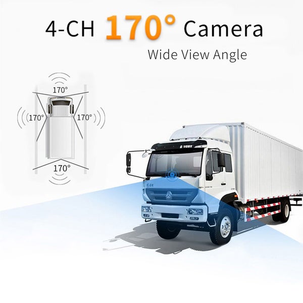 7 Inch Wireless Backup Camera System Split with 4 WIFI Solar Cameras Carousel 2