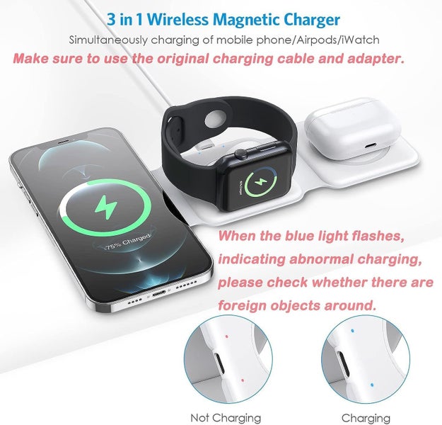 3 in 1 MagSafe Compatible Wireless Charger(NZ Stock), iPhone, AirPods, iWatch62863232805377112