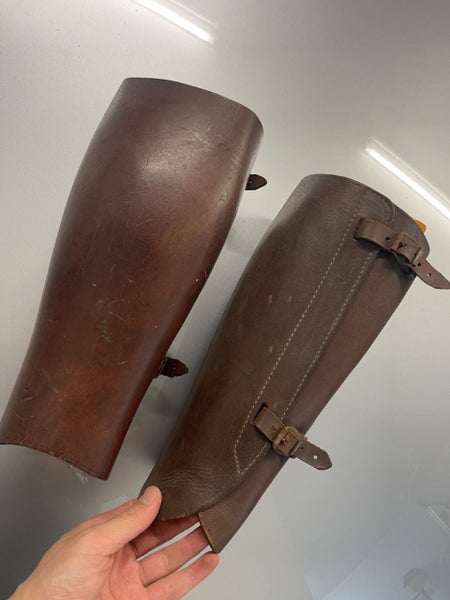 Original Japanese leather leggings/gaiters WW2 Japanese Imperial Army officers Carousel 1