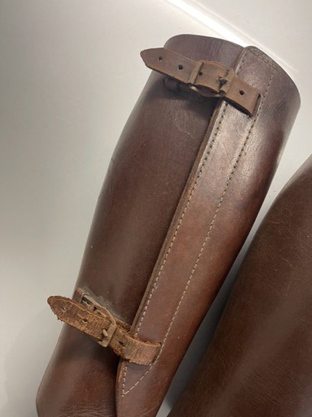 Original Japanese leather leggings/gaiters WW2 Japanese Imperial Army officers Carousel 9