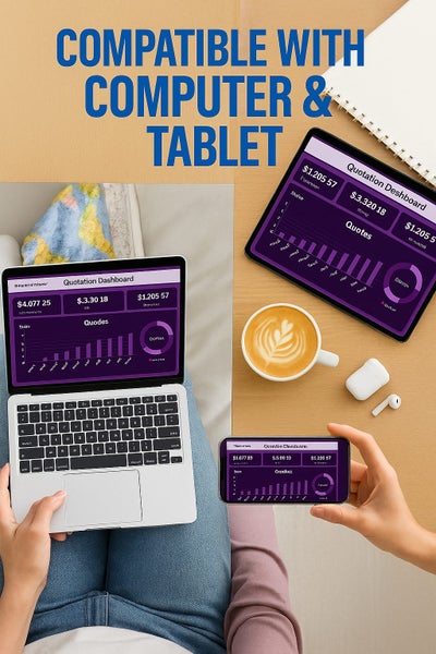 Financial Dashboard Spreadsheet – Excel Budget & Income Tracker Carousel 2