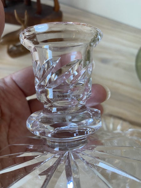 2 x Crystal candlesticks Carousel 5