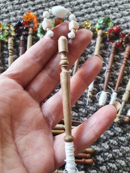 Vintage Lace making bobbins Carousel 7