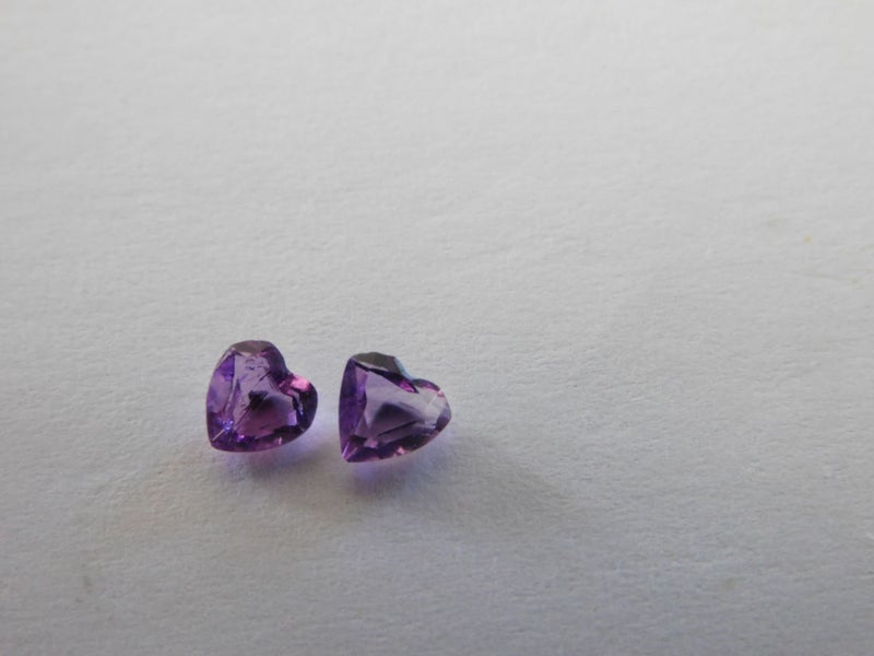 Amethyst - Natural - Heart - 4mm Carousel 1