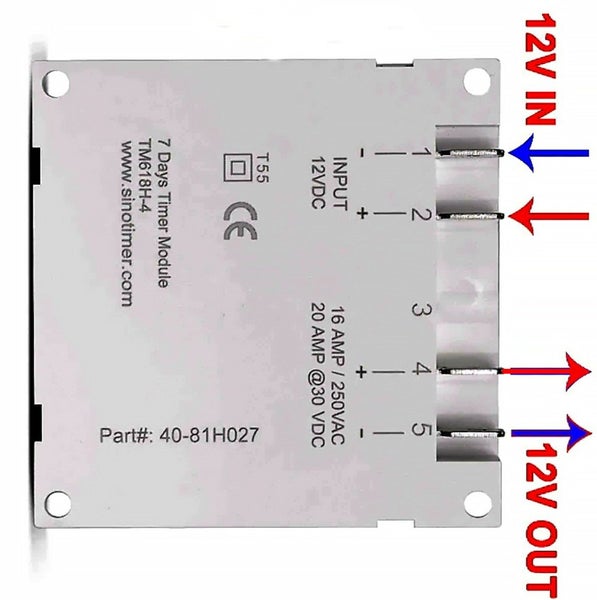 NEW TM618H-4 12v Model Sino Timer. Easiest model to wire for 12v devices Carousel 2