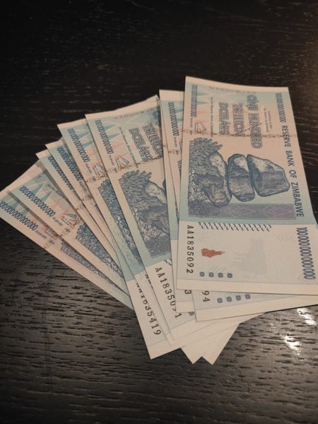One Hundred Trillion dollars Zimbabwe note 2008 authentic 10pcs Carousel 1