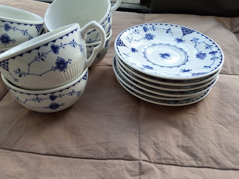 6 VNTGE CUPS & SAUCERS DENMARK DESIGN JOHNSON BROS/ WEDGEWOOD ENGLISH MADE Carousel 10