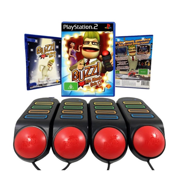 BUZZ! The MUSIC Quiz + BUZZERS (COMPLETE SET READY TO PLAY) Carousel 1