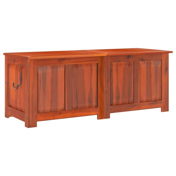 Storage Chest With Lid Brown Solid Wood Acacia Tlakoi Carousel 2