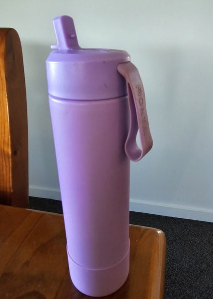 Montii co Fusion 700ml Drink Bottle, Sipper Straw Lid and Bumper - Purple/Lillac Carousel 2