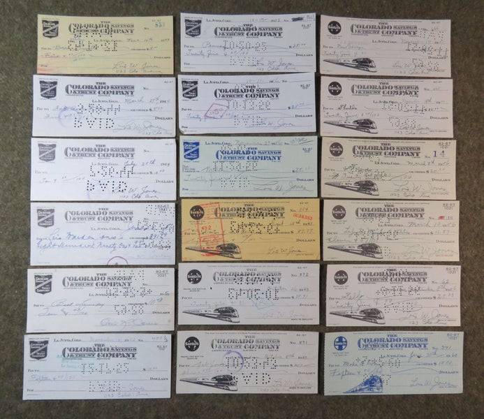 Awesome Old Vintage Promissory Note Cheque Banknote x 18 Cheques Carousel 1