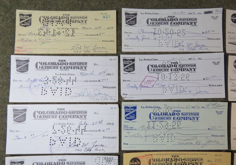 Awesome Old Vintage Promissory Note Cheque Banknote x 18 Cheques Carousel 2