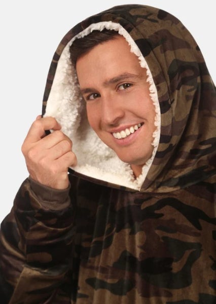 Blanket Hoodie Sweatshirt Ultra Plush Fleece Oversized Unisex Carousel 2