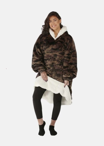 Blanket Hoodie Sweatshirt Ultra Plush Fleece Oversized Unisex Carousel 8