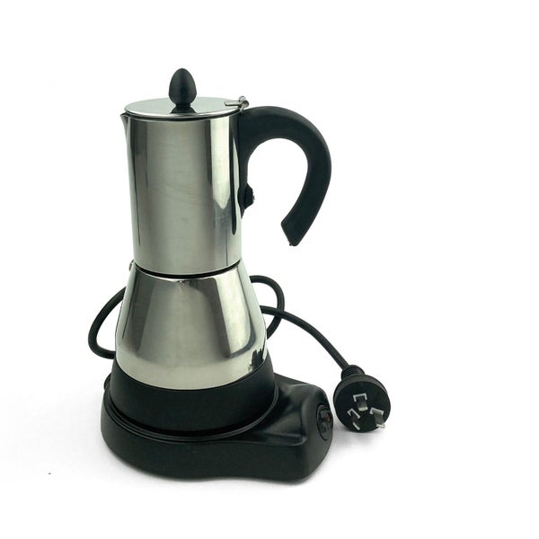 Mornest Electric Espresso Moka Coffee Maker 4~6Cups Stainless Steel Italian C... Carousel 2