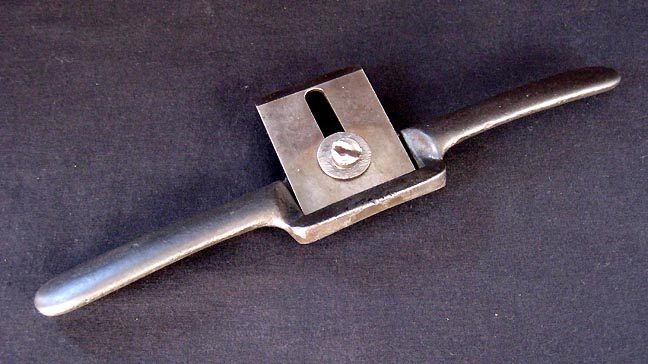 Antique or vintage heavy cast steel spokeshave - 2inch cutter Carousel 1
