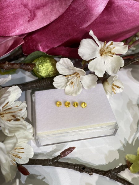 $1 RES ~ Buy Now $2200 * 1.17ct Vivid Yellow Sapphire Layout | Sri Lanka Origin Carousel 6