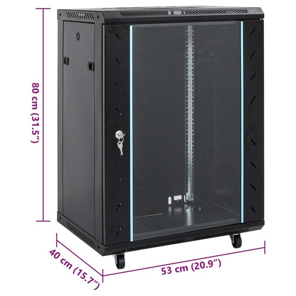 15U Network Cabinet With Swivel Feet 19 Ip20 53X40X80 Cm Tbxla Carousel 2