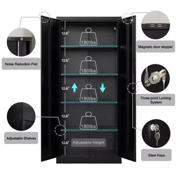Garage shelf lockable cabinet - free delivery in Christchurch62863858900609113