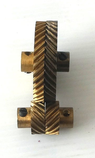 Meccano Herringbone Brass Gears Set Carousel 1